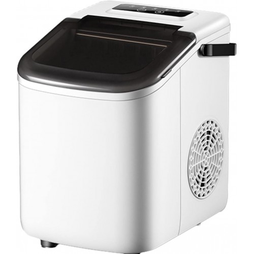 White Counter Top Ice Maker 11kg Output Ice Maker,  Ice Scoop & Basket