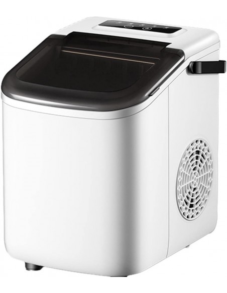 White Counter Top Ice Maker 11kg Output Ice Maker,  Ice Scoop & Basket