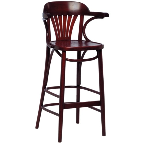 Bentwood Bistro Highstool Walnut 755mm (Pack of 2)