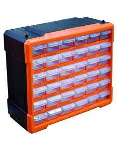 Professional 36 Bin Storage Organiser for Small Parts 370x160x320mm | Stalwart DA-MW2261
