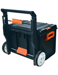 Heavy Duty Waterproof Rolling Tool Box with Telescopic Handle 560x460x410mm | Stalwart DA-MW2090