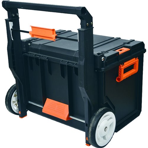 Heavy Duty Waterproof Rolling Tool Box with Telescopic Handle 560x460x410mm | Stalwart DA-MW2090
