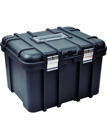 Heavy Duty Explosion-Proof Tool Storage Box with Tray &amp Dual Metal Latches 475x385x310mm | Stalwart DA-MW2160