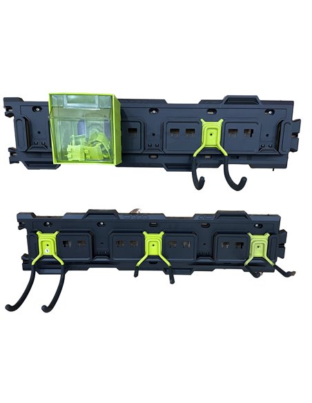 Modular Heavy Duty Wall-Mounted Pegboard Set with Hooks 2 x 795x190mm Panels 68kg (150lbs) Capacity Each | Stalwart DA-MW2301P