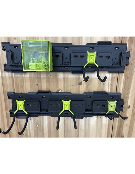 Modular Heavy Duty Wall-Mounted Pegboard Set with Hooks 2 x 795x190mm Panels 68kg (150lbs) Capacity Each | Stalwart DA-MW2301P