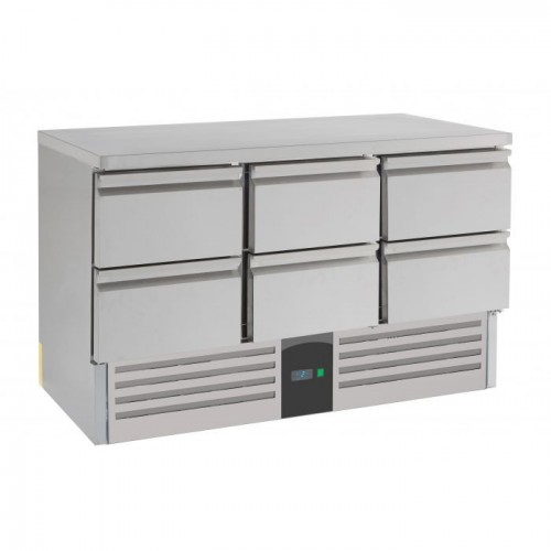 Refrigerated Prep Counter 6 drawers | DA-6DS33