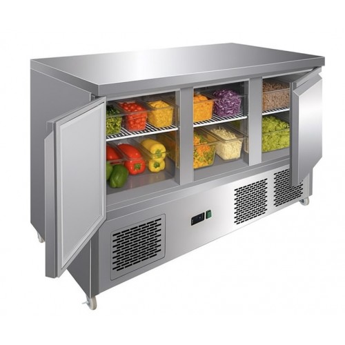 3 Door Refrigerated Counter – 368Ltr...