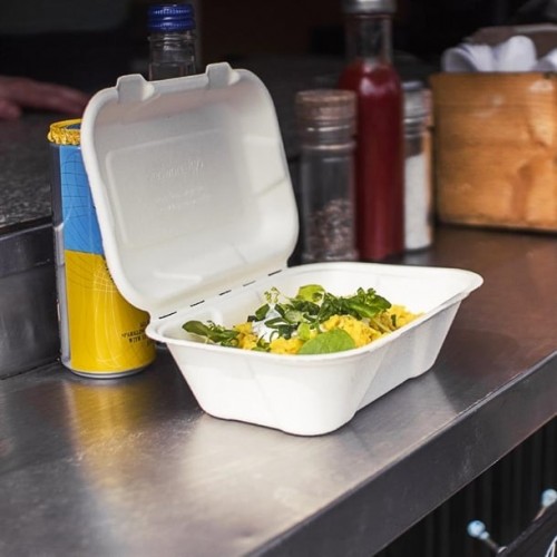 Vegware Compostable Bagasse Clamshell...