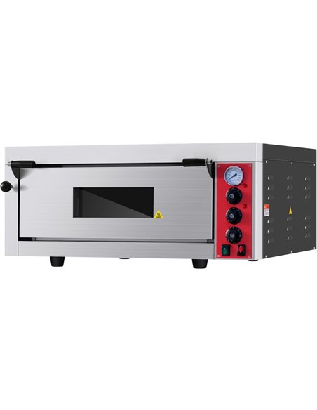 Commercial Pizza oven Electric 1 chamber 660x660mm Mechanical controls 5kW | Stalwart DA-KNGEP4T