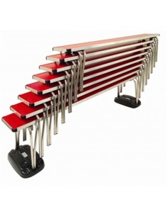 Contour Stacking Bench Red