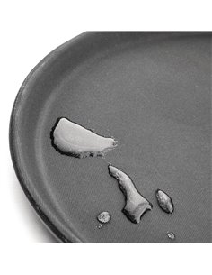 Non-skid Serving tray Fiberglass Oval 27&quot Black | Stalwart DA-WHF2700 2