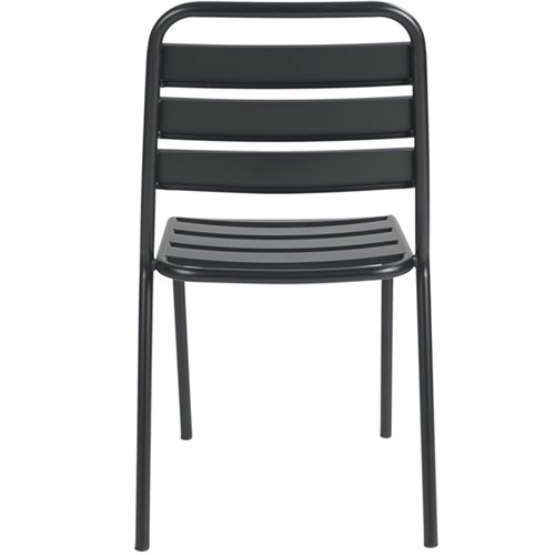 Bistro Side Chair Steel Indoors Black | Stalwart DA-GS60790B