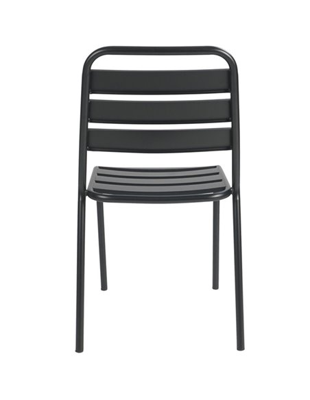 Bistro Side Chair Steel Indoors Black | Stalwart DA-GS60790B
