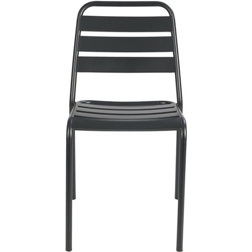 Bistro Side Chair Steel Indoors Black | Stalwart DA-GS60790B