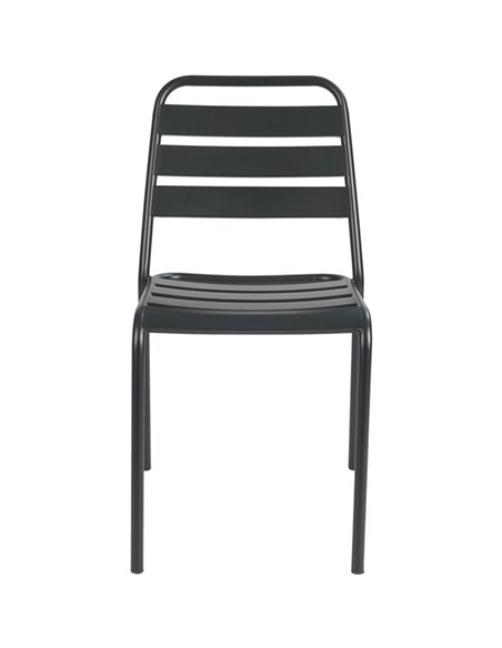 Bistro Side Chair Steel Indoors Black | Stalwart DA-GS60790B
