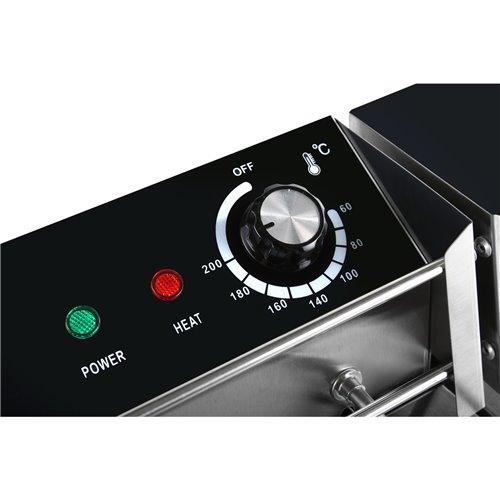 Commercial Fryer Double Electric 2x8 litre 5.6kW Countertop | Stalwart DA-HEF89