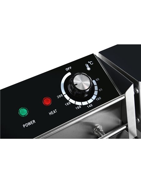Commercial Fryer Double Electric 2x8 litre 5.6kW Countertop | Stalwart DA-HEF89