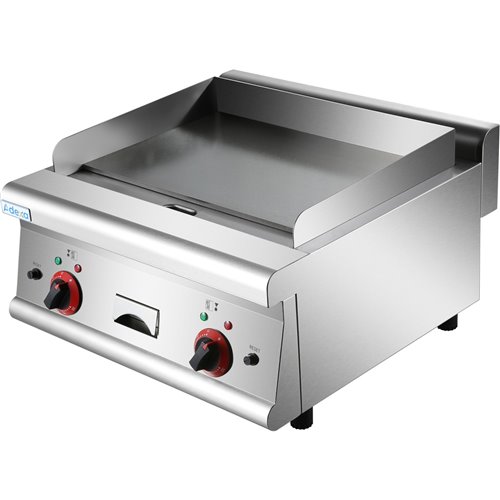 Commercial Electric Griddle Smooth top 2 zones 5kW Countertop | Stalwart DA-HEG606