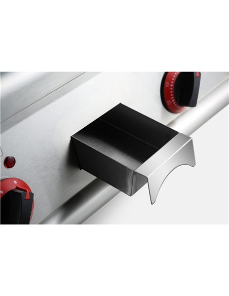 Commercial Electric Griddle Smooth top 2 zones 5kW Countertop | Stalwart DA-HEG606