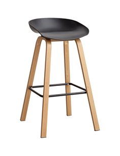 High Barstool Black &amp Metal | Stalwart DA-WW102