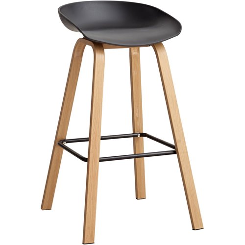 High Barstool Black &amp Metal | Stalwart DA-WW102
