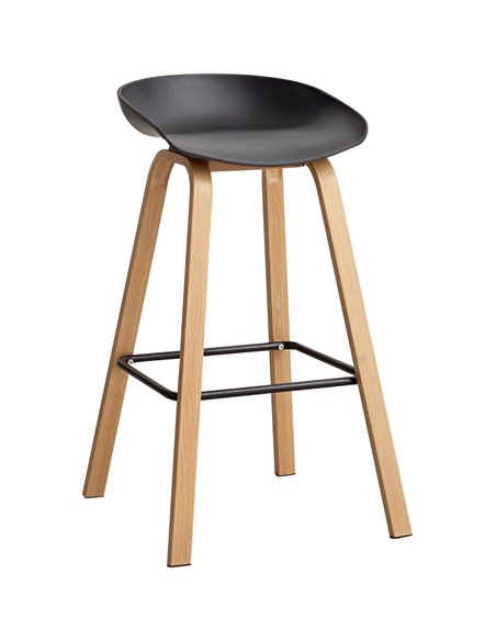High Barstool Black &amp Metal | Stalwart DA-WW102