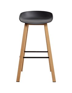 High Barstool Black &amp Metal | Stalwart DA-WW102 2