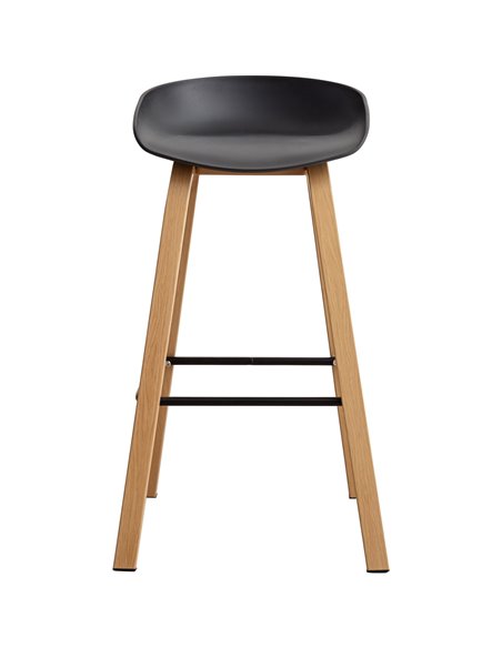 High Barstool Black &amp Metal | Stalwart DA-WW102