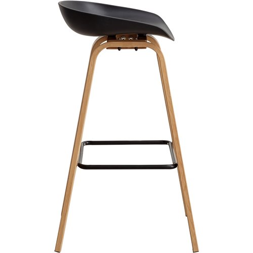 High Barstool Black &amp Metal | Stalwart DA-WW102