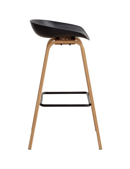 High Barstool Black &amp Metal | Stalwart DA-WW102