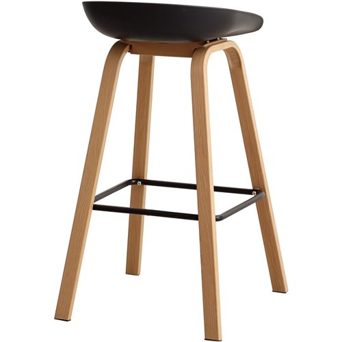 High Barstool Black &amp Metal | Stalwart DA-WW102