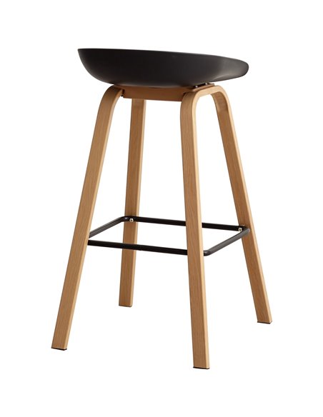 High Barstool Black &amp Metal | Stalwart DA-WW102