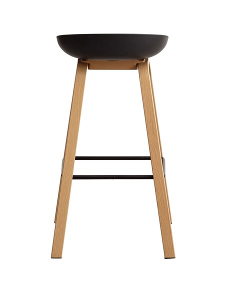 High Barstool Black &amp Metal | Stalwart DA-WW102