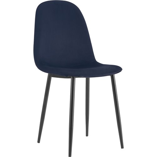 Bistro Dining Chair Black Fabric Indoors &amp Outdoors 440x520x875mm | Stalwart DA-HYDC001VBLACK