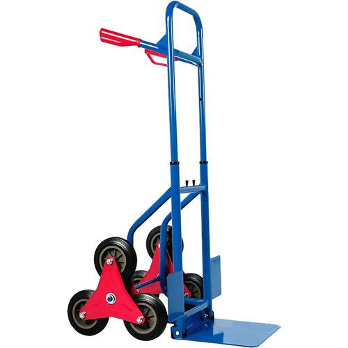Heavy Duty Stair Climbing Sack Truck Tri-Wheel 200kg Capacity 430x600x1110mm | Stalwart DA-HT1832