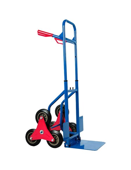 Heavy Duty Stair Climbing Sack Truck Tri-Wheel 200kg Capacity 430x600x1110mm | Stalwart DA-HT1832
