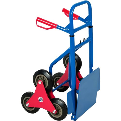 Heavy Duty Stair Climbing Sack Truck Tri-Wheel 200kg Capacity 430x600x1110mm | Stalwart DA-HT1832