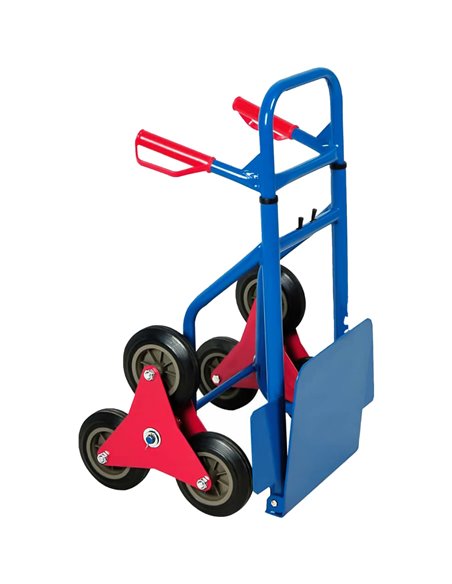 Heavy Duty Stair Climbing Sack Truck Tri-Wheel 200kg Capacity 430x600x1110mm | Stalwart DA-HT1832