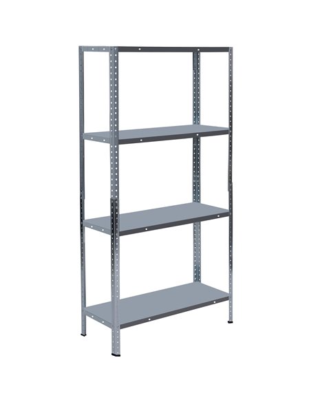 Galvanized Steel Shelving Unit 4-Tier 320kg Capacity (80kg per shelf) 900x400x1800mm | Stalwart DA-KFT20