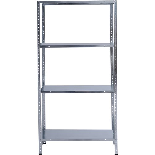 Galvanized Steel Shelving Unit 4-Tier 320kg Capacity (80kg per shelf) 900x400x1800mm | Stalwart DA-KFT20