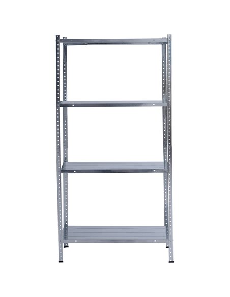Galvanized Steel Shelving Unit 4-Tier 120kg Capacity (30kg per shelf) 670x260x1270mm | Stalwart DA-KFT26