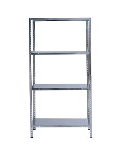 Galvanized Steel Shelving Unit 4-Tier 160kg Capacity (40kg per shelf) 750x300x1450mm | Stalwart DA-KFT42 2