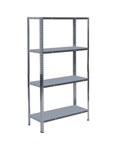 Galvanized Steel Shelving Unit 4-Tier 200kg Capacity (50kg per shelf) 1000x300x1870mm | Stalwart DA-KFT52S