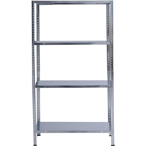 Galvanized Steel Shelving Unit 4-Tier 200kg Capacity (50kg per shelf) 1000x300x1870mm | Stalwart DA-KFT52S