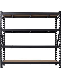 Industrial 4-Tier Heavy-Duty Shelving Unit 2500kg Capacity (625kg per shelf) 1830x540x1830mm | Stalwart DA-KIT600 2