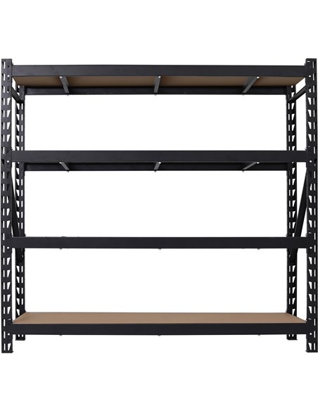 Industrial 4-Tier Heavy-Duty Shelving Unit 2500kg Capacity (625kg per shelf) 1830x540x1830mm | Stalwart DA-KIT600