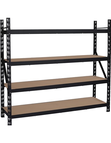 Industrial 4-Tier Heavy-Duty Shelving Unit 2500kg Capacity (625kg per shelf) 1830x540x1830mm | Stalwart DA-KIT600
