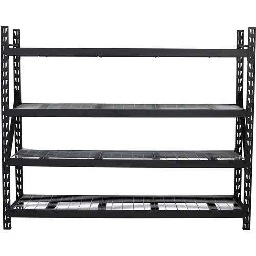 Industrial 4-Tier Heavy-Duty Wire Shelving Unit 2400kg Capacity (600kg per shelf) 2000x600x2000mm | Stalwart DA-KIT86