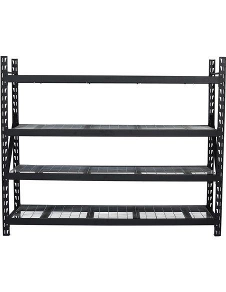 Industrial 4-Tier Heavy-Duty Wire Shelving Unit 2400kg Capacity (600kg per shelf) 2000x600x2000mm | Stalwart DA-KIT86