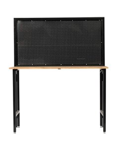 Professional Steel Workbench with Pegboard 150kg Table Load 25kg Pegboard Load 1220x660x1460mm | Stalwart DA-KWT1220 2